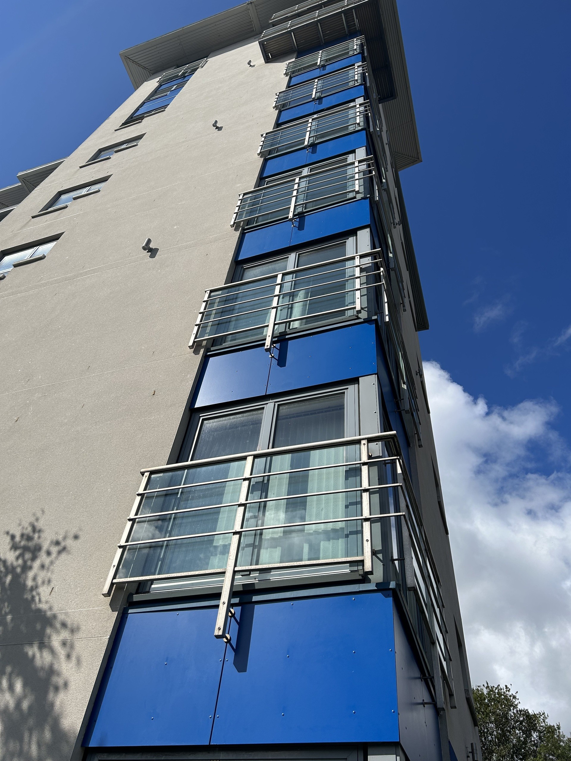 Wooden cladding installation in London