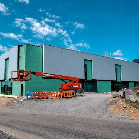 Metal cladding installation in London