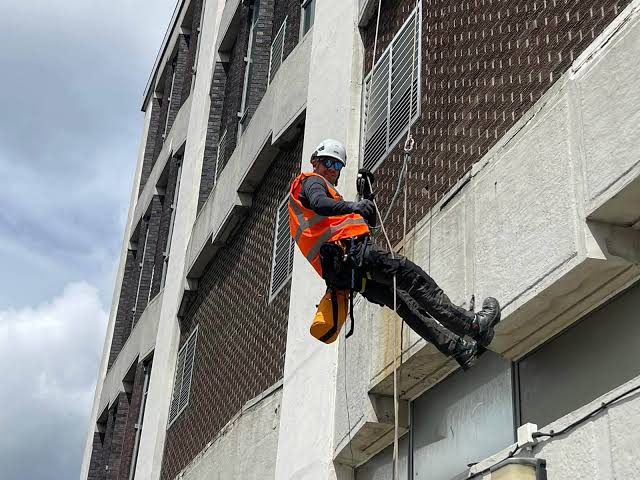 Composite cladding installation in London